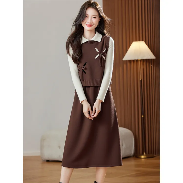 大码女装套装小香风洋气时尚休闲风极简风显瘦时尚套装修身收腰