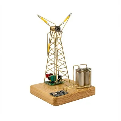 桌面风车灯diy套件发光风车灯成品旋转小夜灯风车过年布置小投影