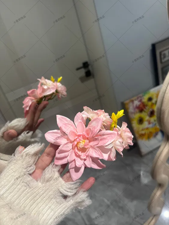 海边时尚气质甜美发饰仙女风铃兰流苏配饰侧边花朵发夹少女发卡