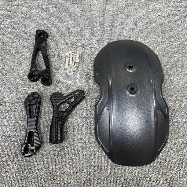 适用电动车加长后挡泥板改装配件守护者三代铝合金支架挡泥板