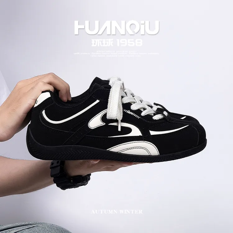 HUANQIU/环球内增高德训鞋男款2025新款百搭户外运动时尚休闲板鞋