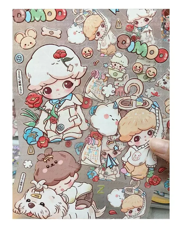 【DIY限定贴纸】直播款diy果冻5D浮雕立体贴纸冰箱卡通手机壳小玩具