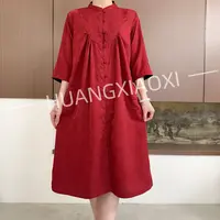 HUANGXIAOXI 重工牡丹提花单层双面双穿气质风衣外套ZF-024