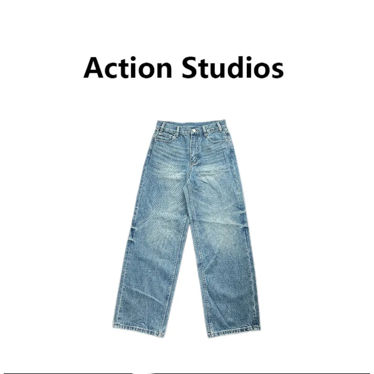 Action Studios大大推荐新款水洗直筒牛仔裤WW7628