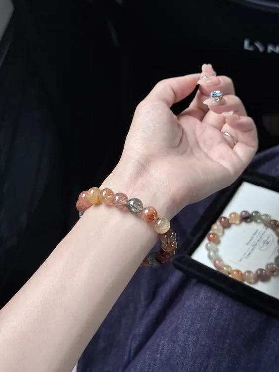 【行星晶选】多宝兔毛水晶手串