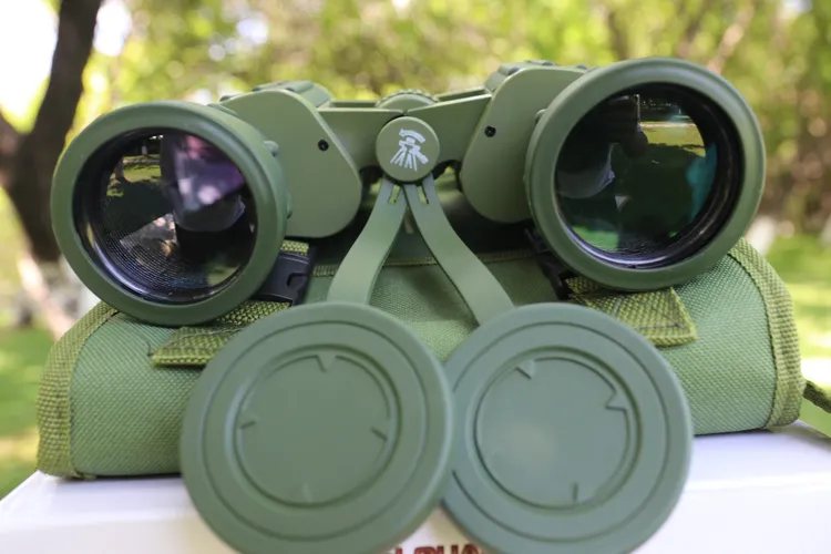 大目镜高清高倍微光夜视军绿色双筒望远镜户外旅游便携
