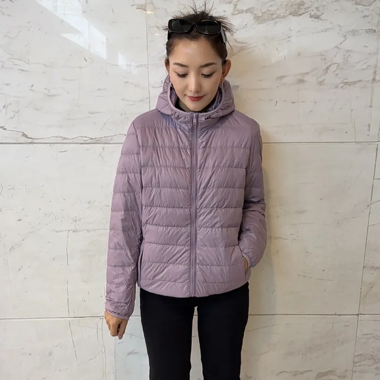长袖短款防风防水女款薄款时尚立领上衣连帽
