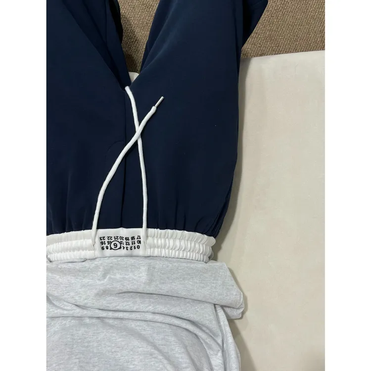 藏青色弯刀卫裤男款秋新款直筒宽松垂坠感休闲裤慵懒显瘦运动裤子