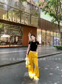 多巴胺松弛感亚麻直筒裤女2025年夏季薄款透气高腰显瘦休闲阔腿裤