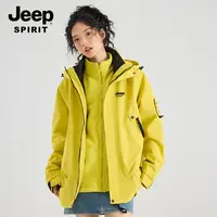 吉普JEEP冲锋衣女款爆款2025新款防水防风三合一超好看户外外套男