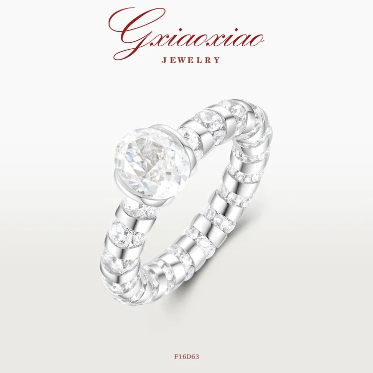 GXIAOXIAO 镀K金【摩天轮】气质高级百搭奢华戒指 F16D63