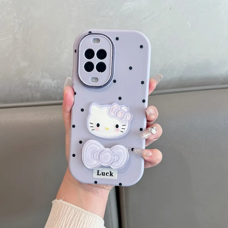 适用华为nova14手机壳新款nova14pro可爱蝴蝶结支架防摔软壳ultra