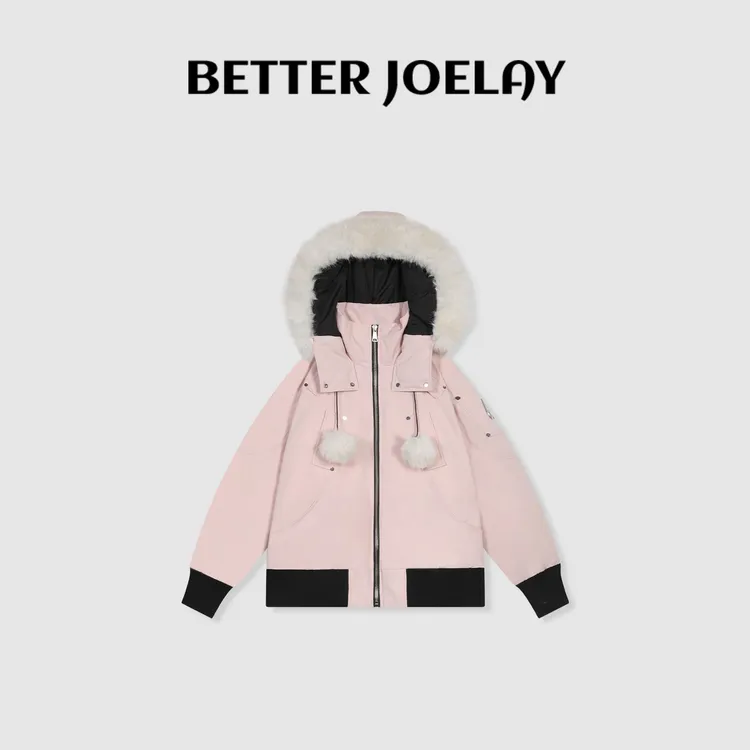 BETTER JOELAY-【粉樱毛球】时尚羽绒服保暖休闲通勤风Z5364