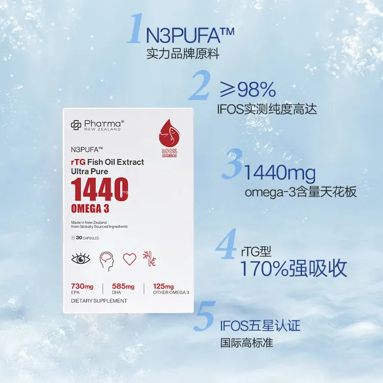 PhatmaPNZ1440深海鱼油rTG结构高吸收呵护健康-Dr