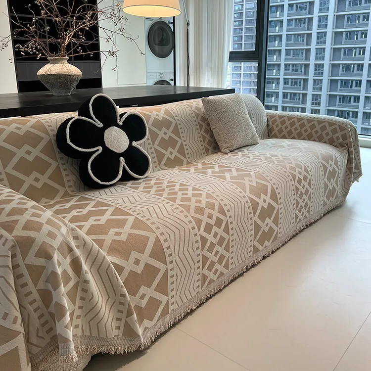 况也沙发盖布巾四季通用沙发巾全包防滑沙发套罩防猫抓沙发垫