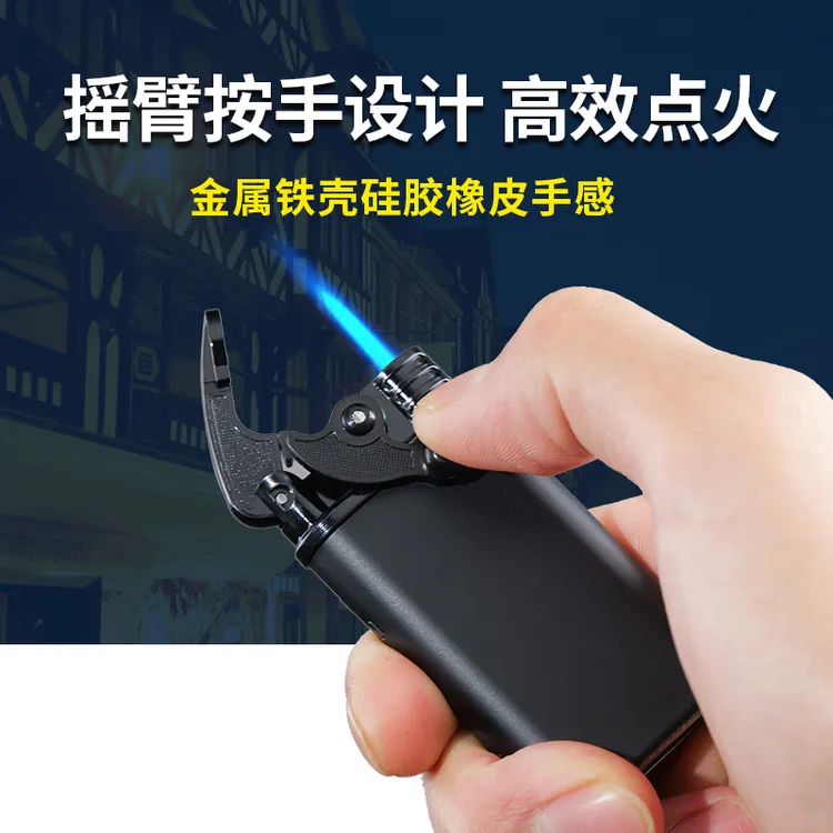 金属铁壳橡皮直冲防风打火机批发家用零售加厚防爆一次性防风火机