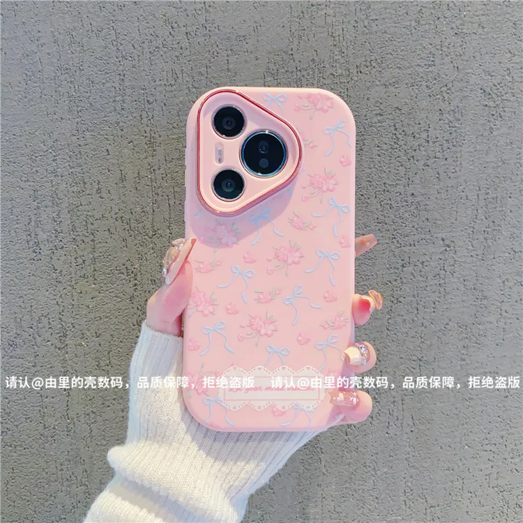 （华为系列）金属小胖妹适用华为P70/华为mate70/华为nova13手机壳