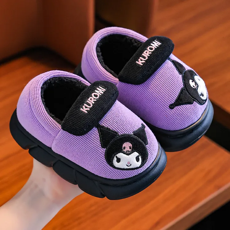 儿童棉鞋秋冬女童室内小女孩宝宝保暖防滑家居2025新款亲子三丽欧
