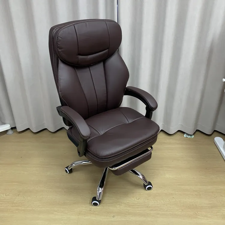 （面包椅皮革）舒适可躺轻奢办公椅子舒适久坐沙发家用电脑椅子8003