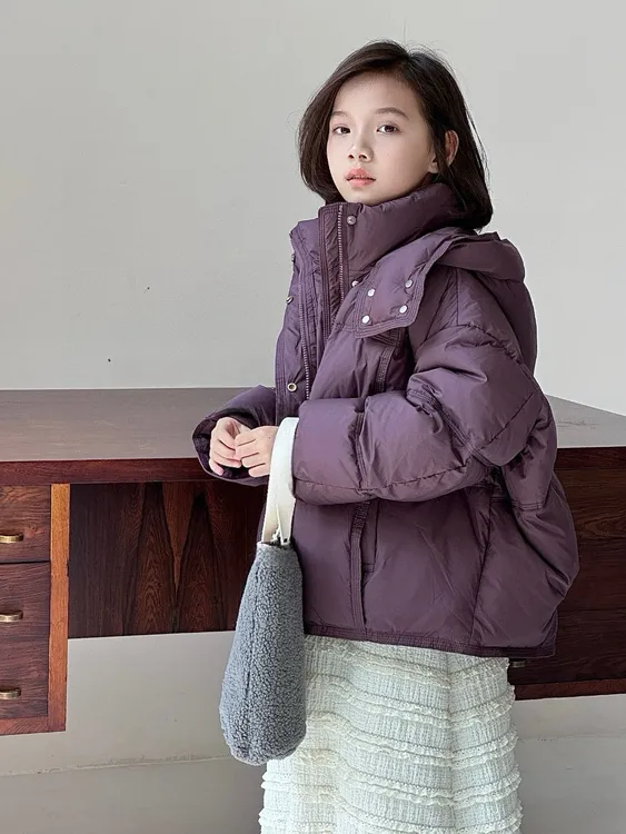【2025新品】休闲时尚儿童连帽宽松加厚韩版亲子羽绒棉