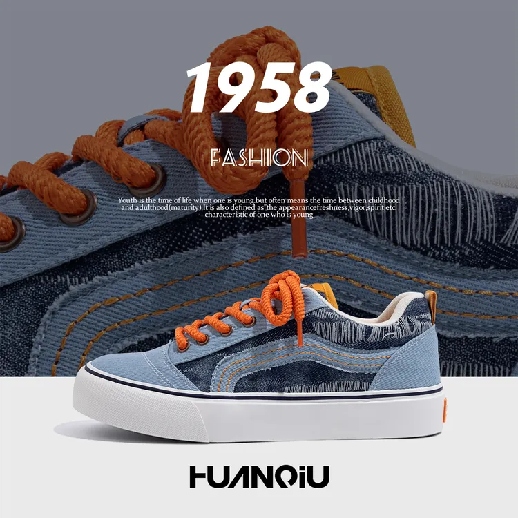 环球百搭帆布鞋子男款2025新款秋季潮流韩版布鞋男士轻便休闲板鞋