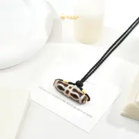 壹加师姐|手工设计金镶横版杵杵玛瑙项链多样性发一0290y