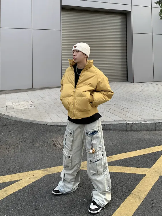情侣棉衣棉服立领男子保暖时尚棉衣潮流常规款