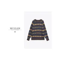 CLOTHING/墨含费尔岛图案系列复古户外风格休闲套头毛衫AMD137