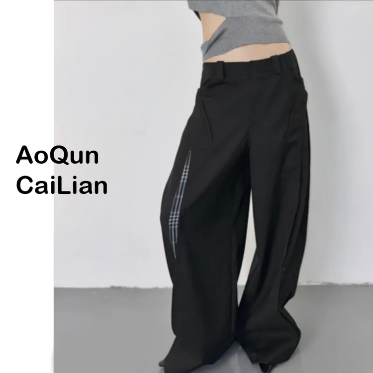 AoQunCaiLian时尚设计洋气潮流舒适直筒裤QJ25-S013TR