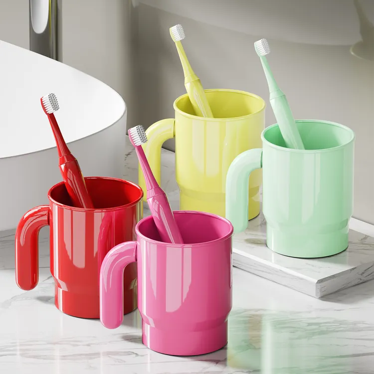 刷牙杯2025新款漱口杯情侣家用牙杯带把手洗漱杯牙具杯牙缸牙刷杯