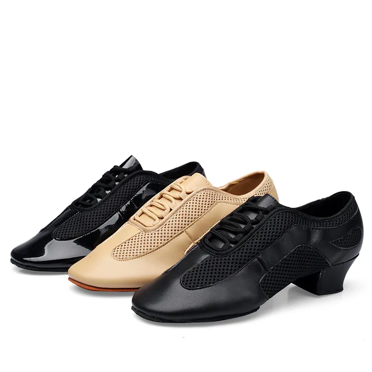 两点底拉丁舞鞋男女同款专业舞蹈鞋四季跳舞鞋广场舞鞋女鞋