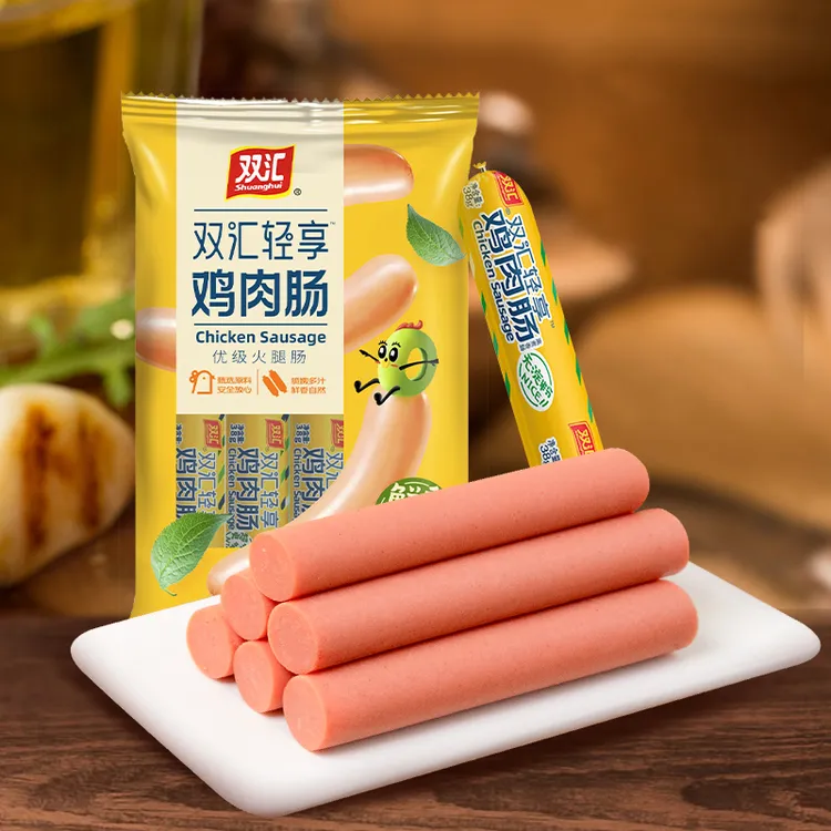 【双汇旗舰店】双汇轻享鸡肉肠380g/袋火腿肠油炸香肠小吃