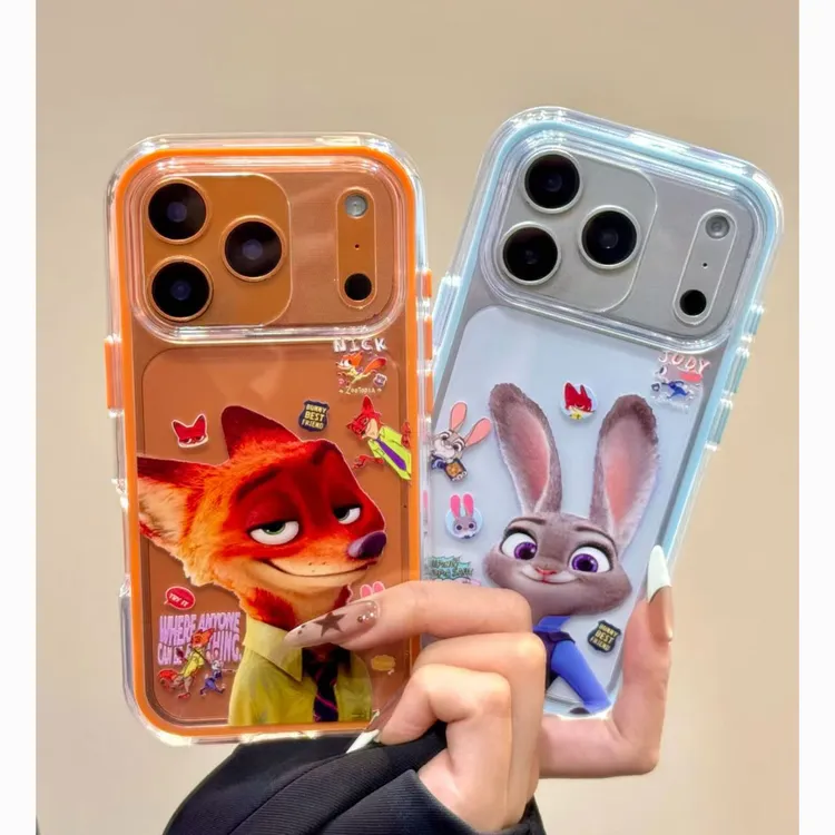 狐狸尼克朱迪适用苹果16/15/17promax手机壳VIVO华为OPPO小米17壳