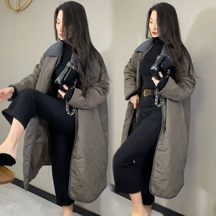 2025秋冬新款时尚显瘦气质网红高档洋气女高级百搭宽松大码棉服潮