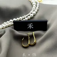 合金耳饰 A50【线条】 法式小众设计 店主自留 