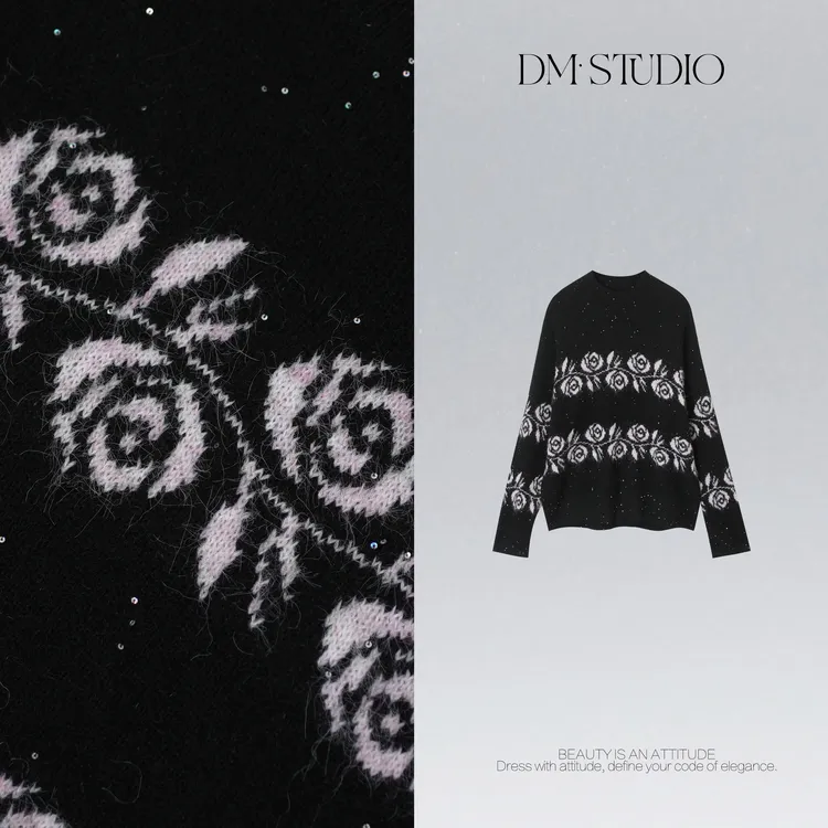 DEDM•STUDIO/秋冬气质极简慵懒感百搭保暖针织毛衣2511MY/5900