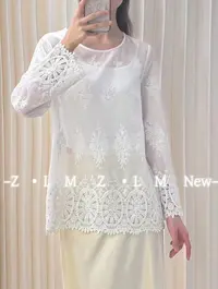 （白玉殿）原版！原版！新中式国风轻奢重工刺绣打底衫上衣