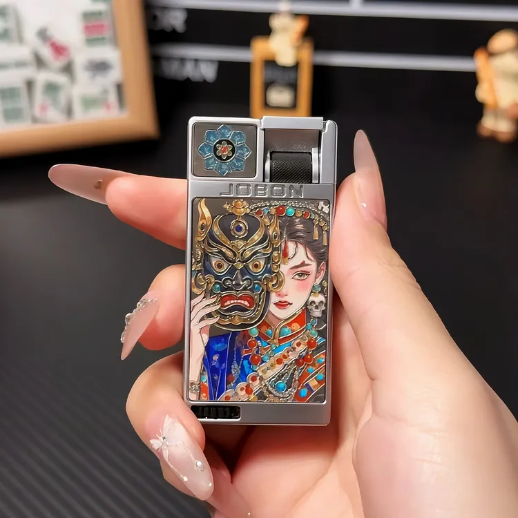 【高货正品】高奢精品钛钢金属超薄杠杆点火防风打火机送男生高贵礼