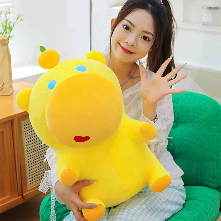 网红卡皮巴拉水豚噜噜公仔毛绒玩具搞怪解压女生床上抱枕娃娃礼物