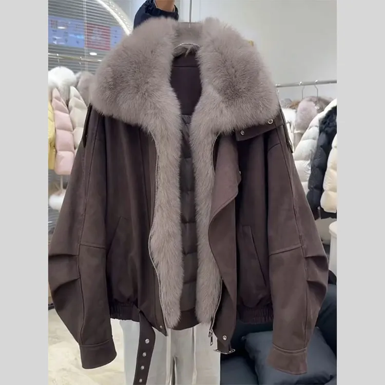 独特气质高级感绝美巨好看加厚毛毛外套女2025冬新款今年流行爆款
