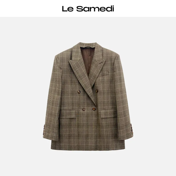 Le Samedi【温莎格迹】英国SavileClifford羊毛 精工宽松格纹西装