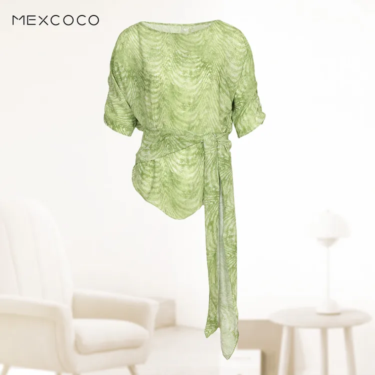 MEXCOCO/兰瑟儿气质时尚衬衫上衣105XD9426