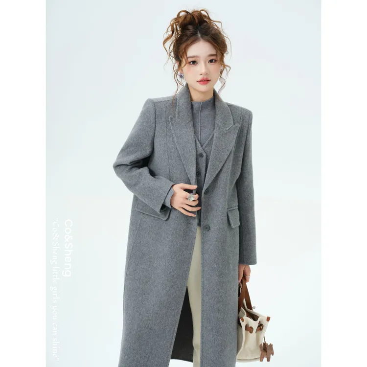 风姿飒然/Co&Sheng重生小个子女款大衣毛呢外套显瘦显高百搭