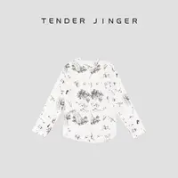 Tender Jinger法式文艺长袖衬衣外套T53QXX41295