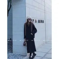 CANTIILAR “极简羊绒套装”高级感圆领双面羊绒上衣➕半身裙 TL666