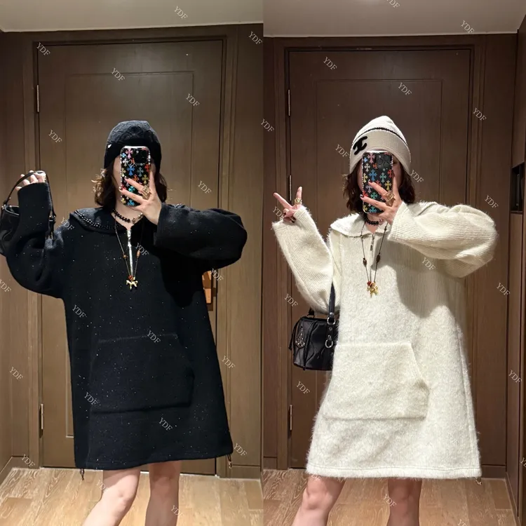  YDFSTUDIO小众【灵感衣橱】欧货高品重工娃娃领拼接设计百搭连衣裙