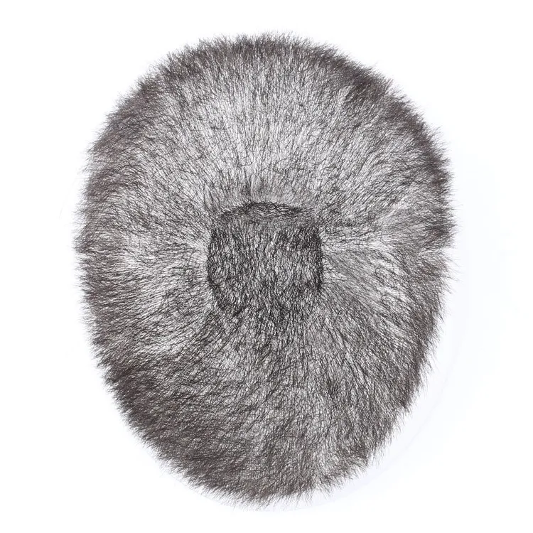 男士假发 轻薄生物头皮短毛寸真发光头隐形无痕V针头顶补发片