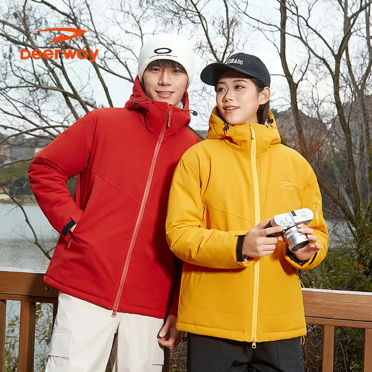 德尔惠冬季新款加厚保暖外套锁温御寒户外防风防水上衣男女款外套