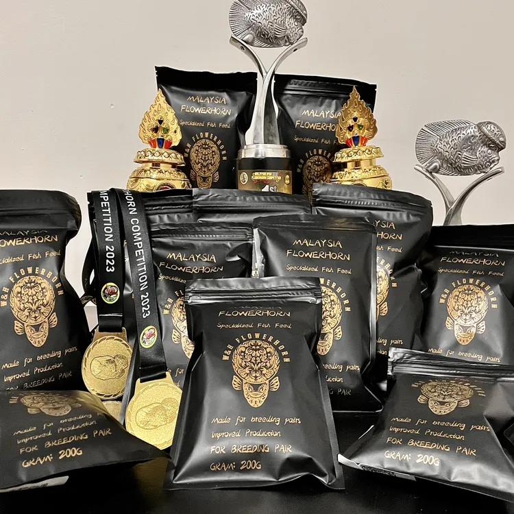 花罗汉鱼专用爆头高蛋白红虫上浮饲料起头增色明线鱼粮