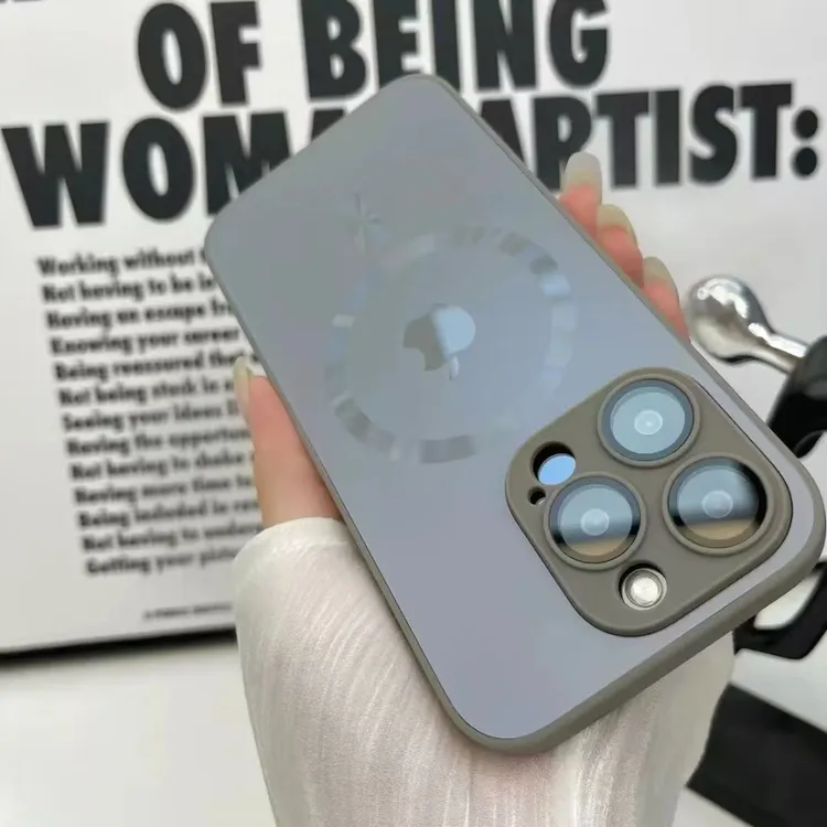 轻磨砂AG磁吸适用苹果手机壳全系列带镜头膜防摔全包pro无线充电